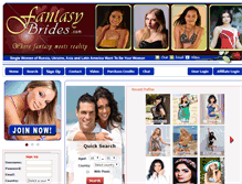 Tablet Screenshot of fantasybrides.com